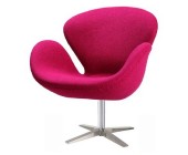 Кресло СВ, розовая ткань